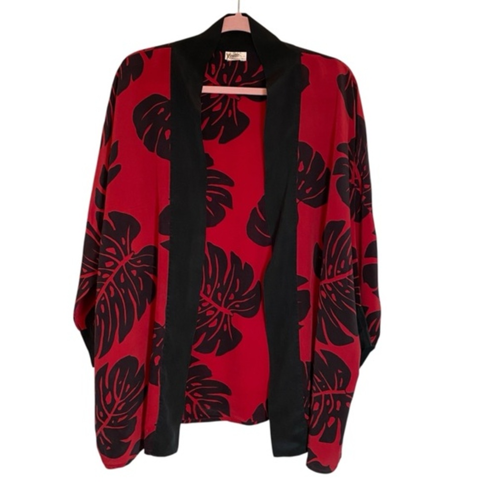 KAVITA Hand Painted Silk Kimono OS